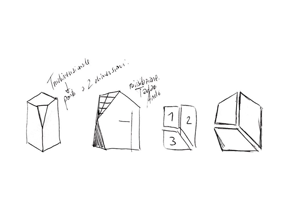 Simplification and revisitation of Kamigata Rakugo to obtain the ARKT logo - space to architecture