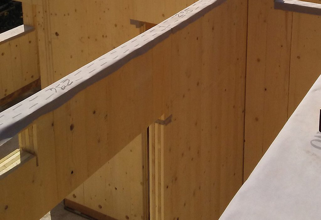 costruzione edificio in legno