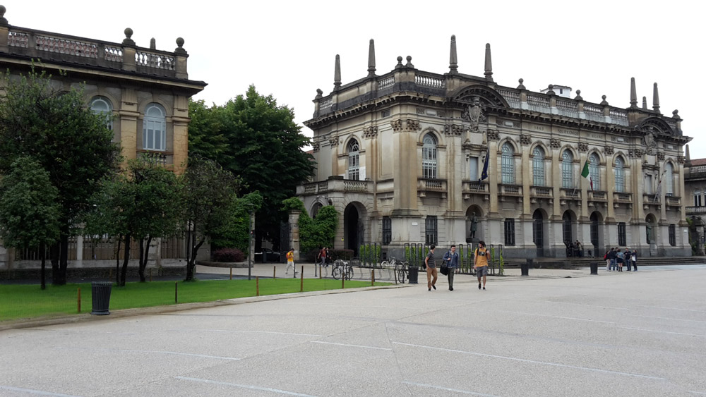 Polytechnic University of Milan seen from the front garden