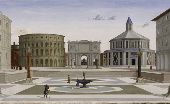 Painting with architectural square