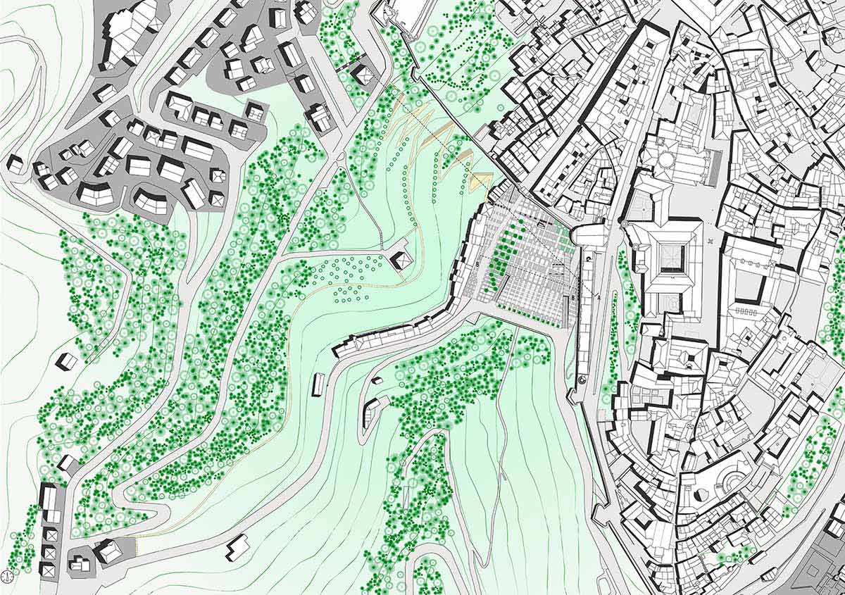 Mappa geografica di Urbino