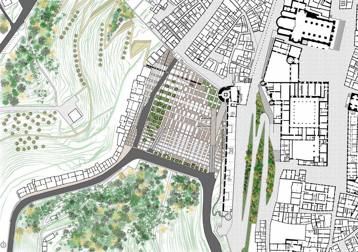 Mappa della piazza del progetto