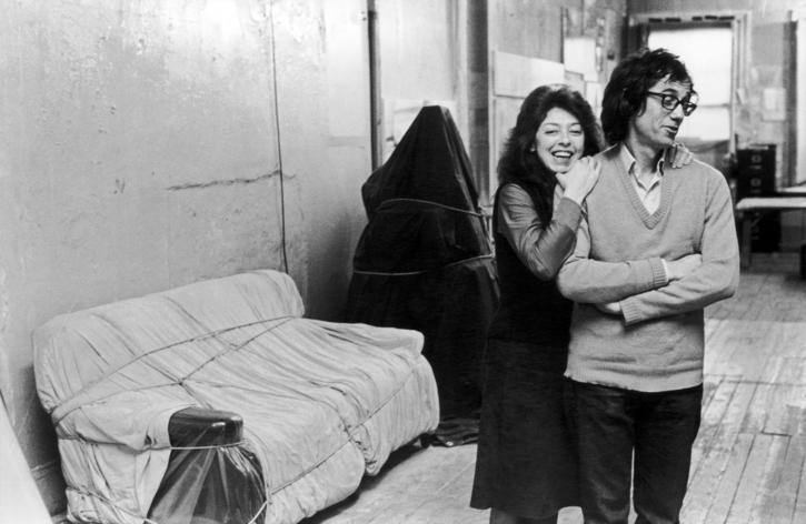 Christo e Jeanne Claude nello studio di Christos