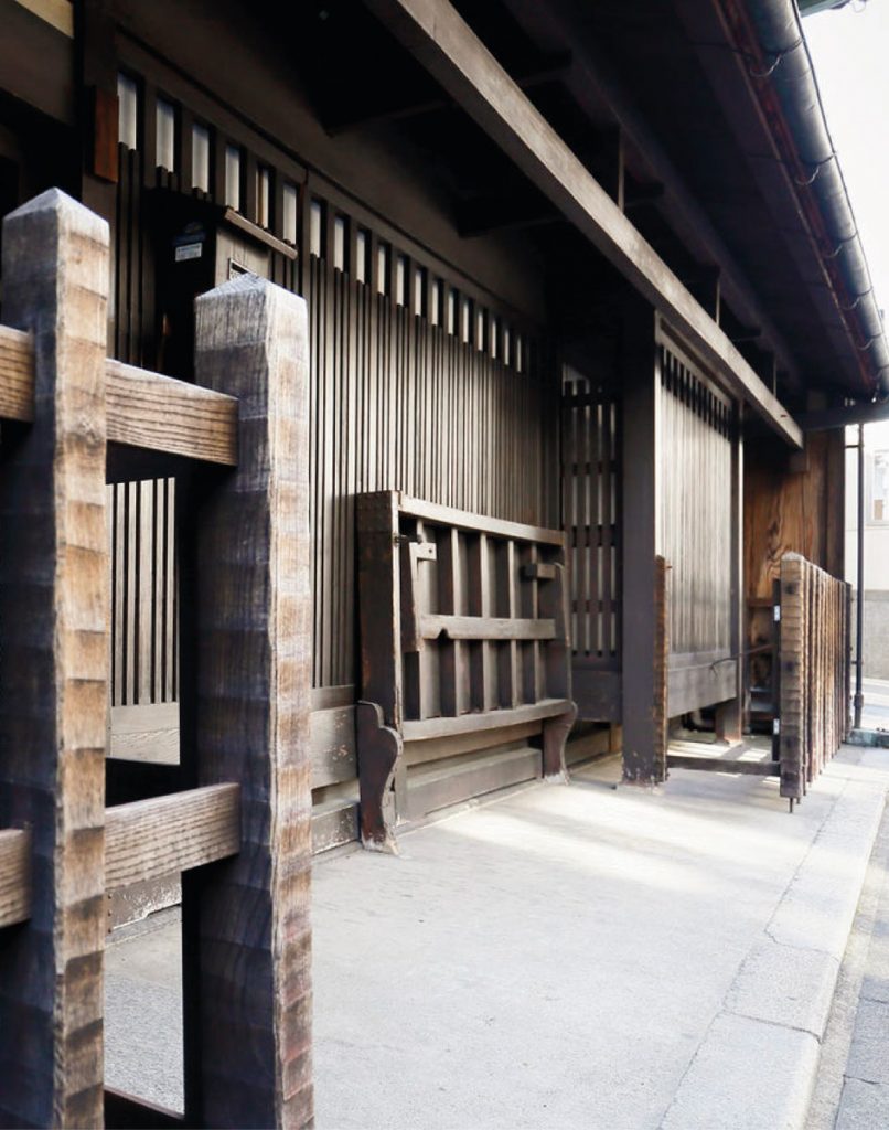 Facade of a machiya