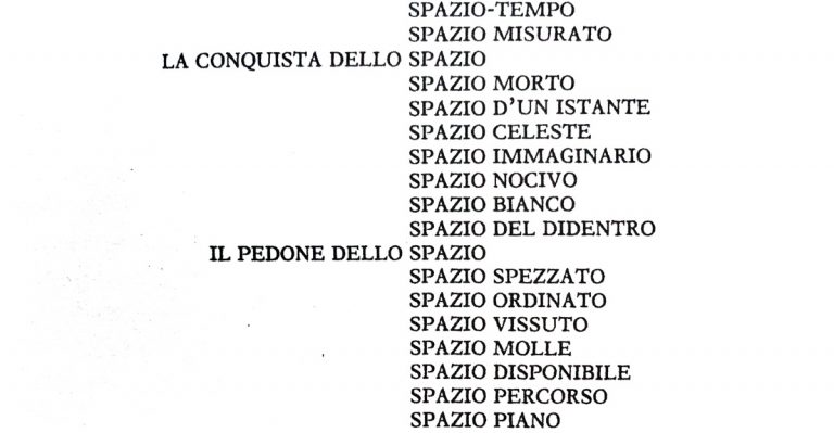 Tassonomia dello spazio