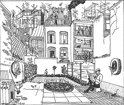 Illustrazione di Renaat Braem sulla percezione della realtà sociale