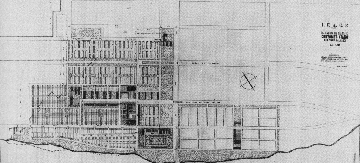 Quartiere Costanzo Ciano (II versione), masterplan