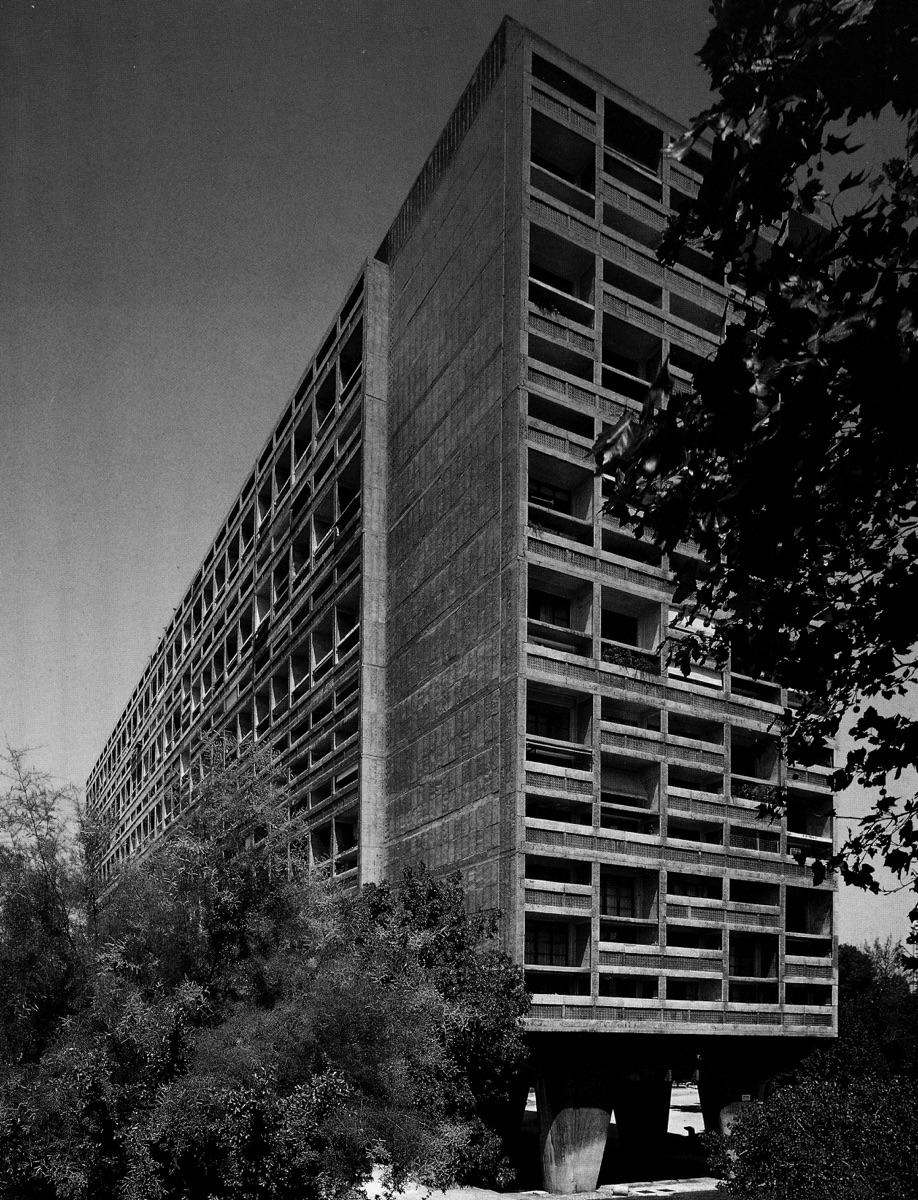 Unitè d’habitation di Marsiglia vista da sud-est.