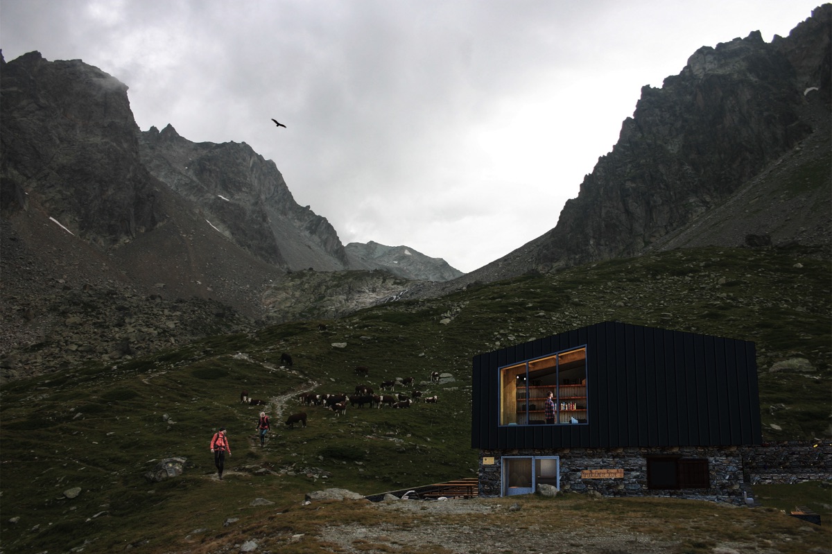 Progetto di riqualificazione del rifugio Crête Sèche in Valpelline