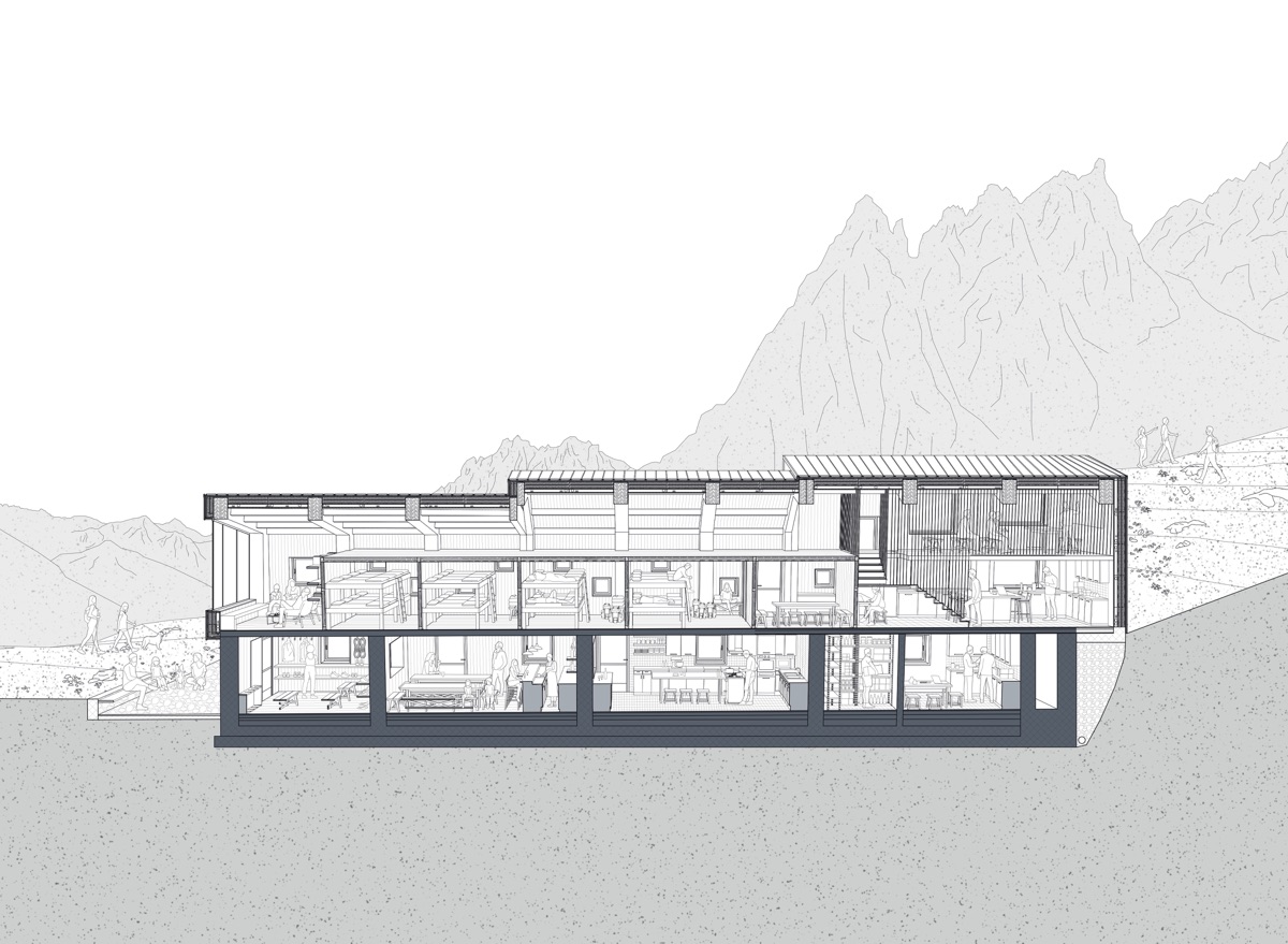 Progetto di riqualificazione del rifugio Crête Sèche in Valpelline