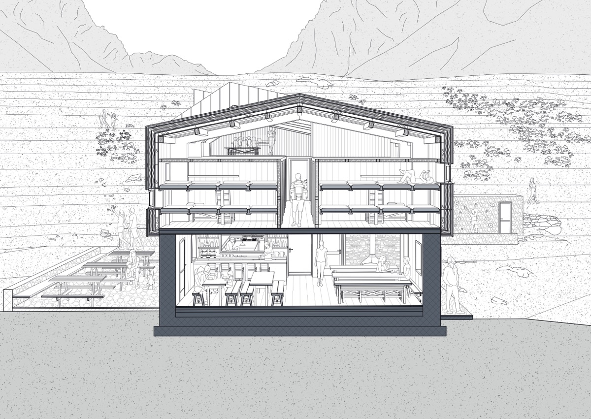 Progetto di riqualificazione del rifugio Crête Sèche in Valpelline