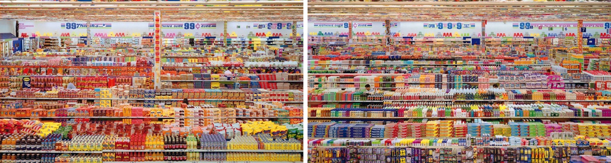Andreas Gursky, 99 Cent II, Diptychon, 2001 © ANDREAS GURSKY, by SIAE 2023 Courtesy: Sprüth Magers