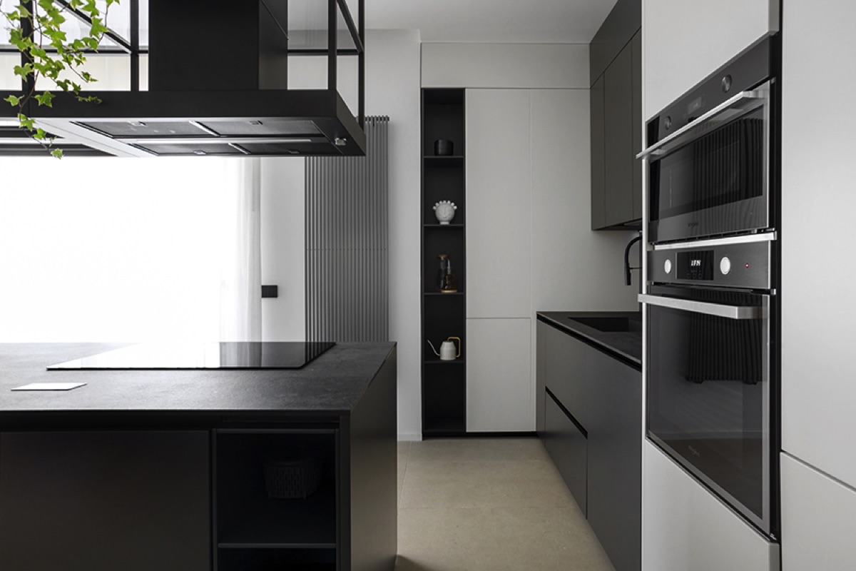 Cucina moderna di lusso con design minimalista