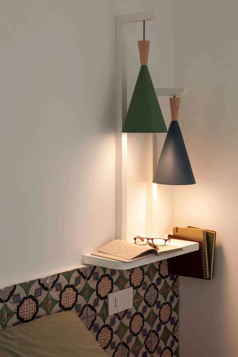 dettaglio lampade camera da letto